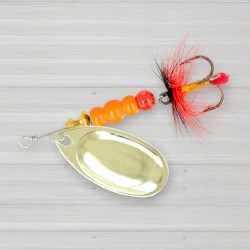 Блешня обертова ZEOX Reactive № 4, 9г, колір 002 Gold